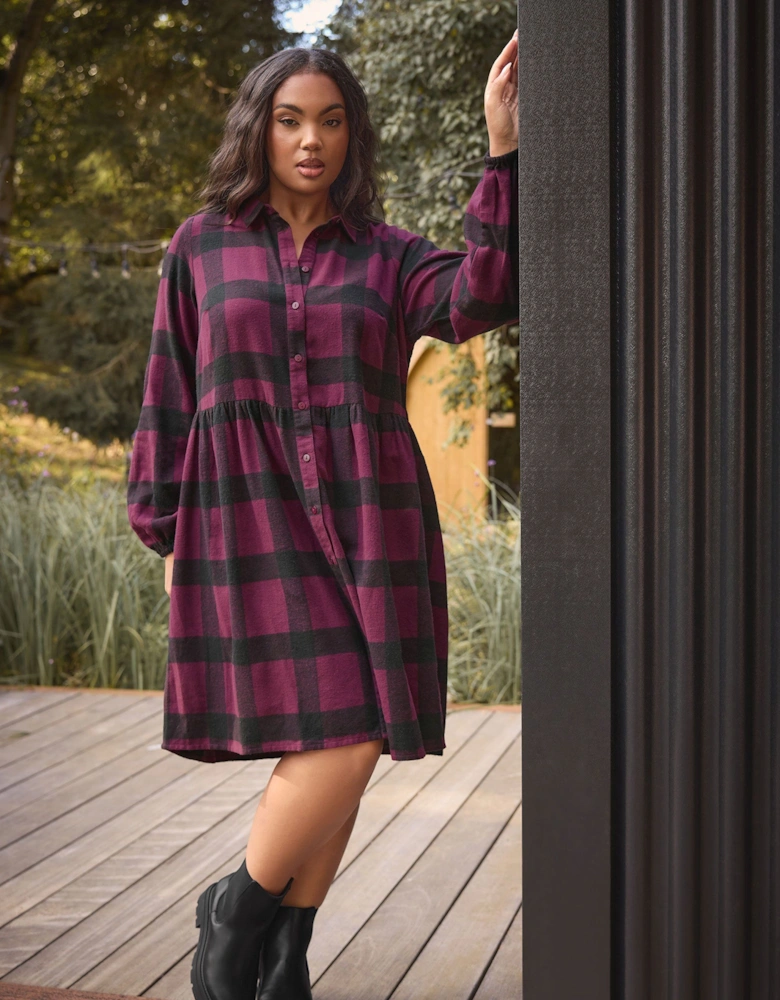 Check Shirt Dress