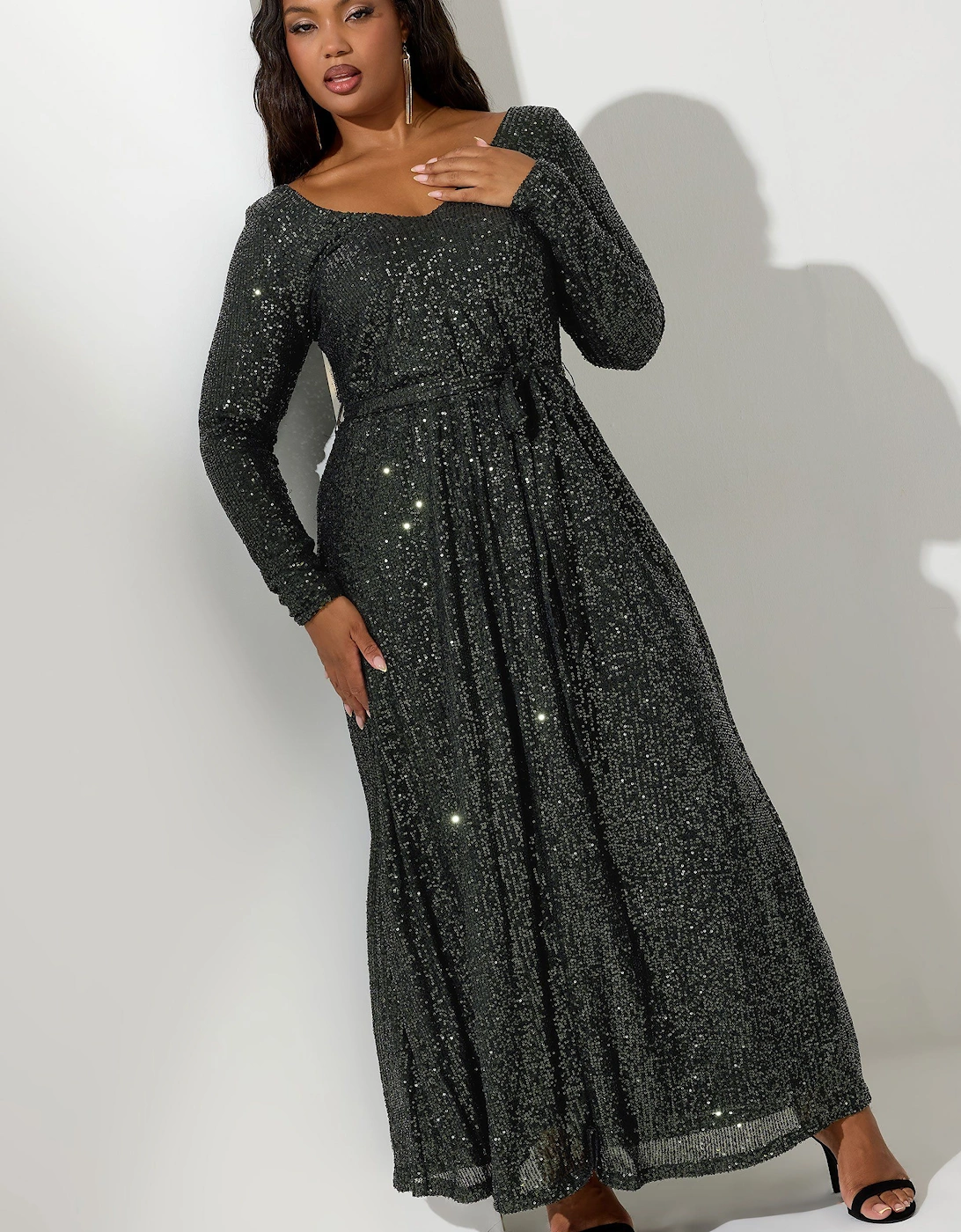 Sequin Maxi Dress, 2 of 1