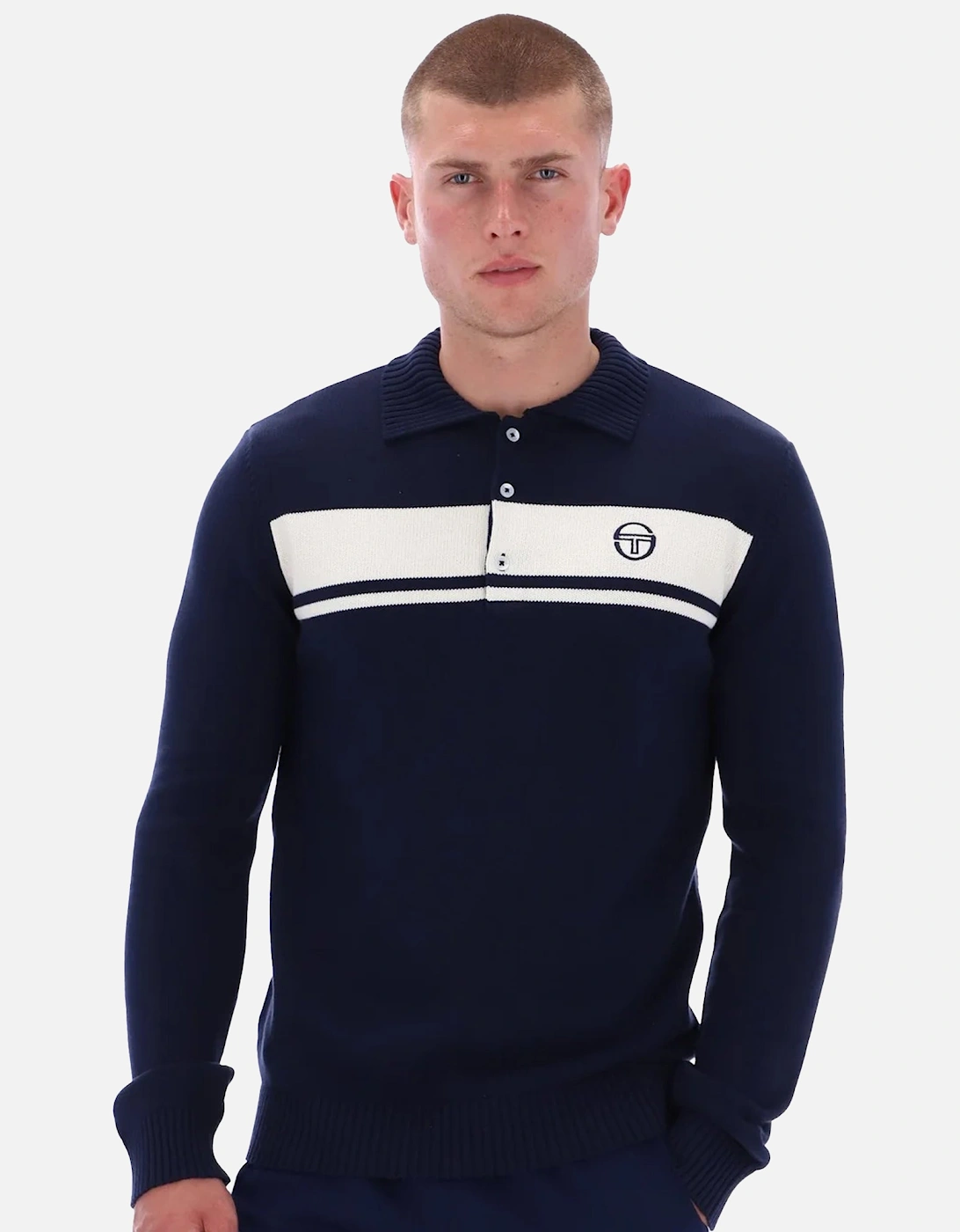 Damarindo Knitted Polo Maritime Blue