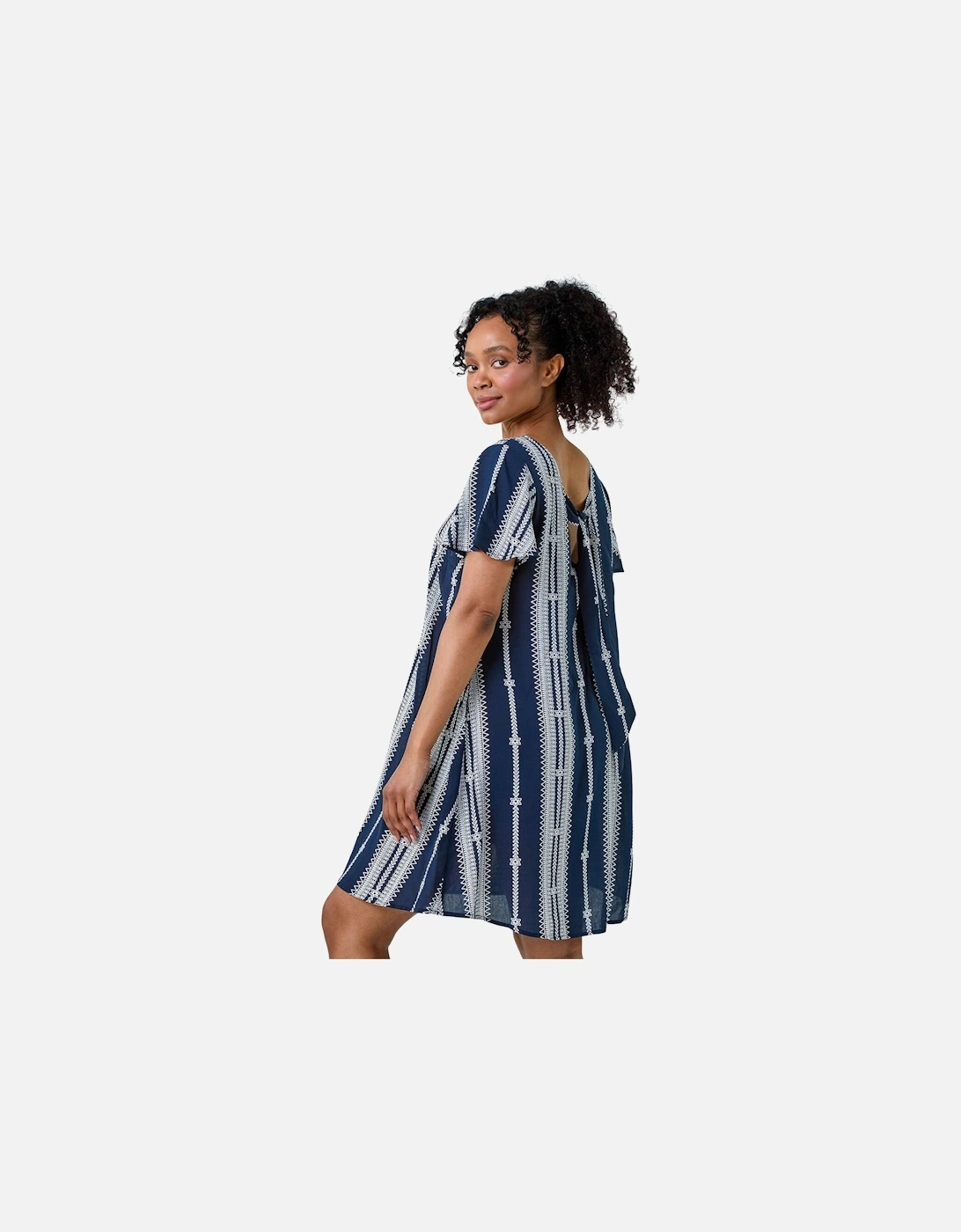 Petite Stripe Print T-Shirt Dress, 2 of 1
