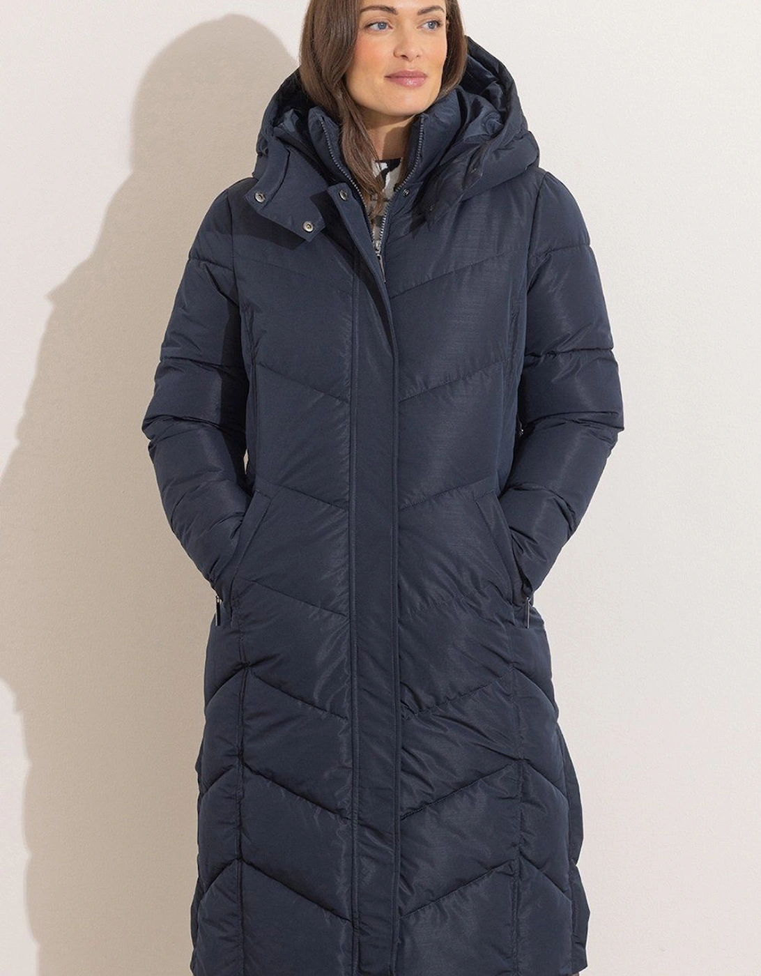 Hooded Longline Puffer Coat, 2 of 1