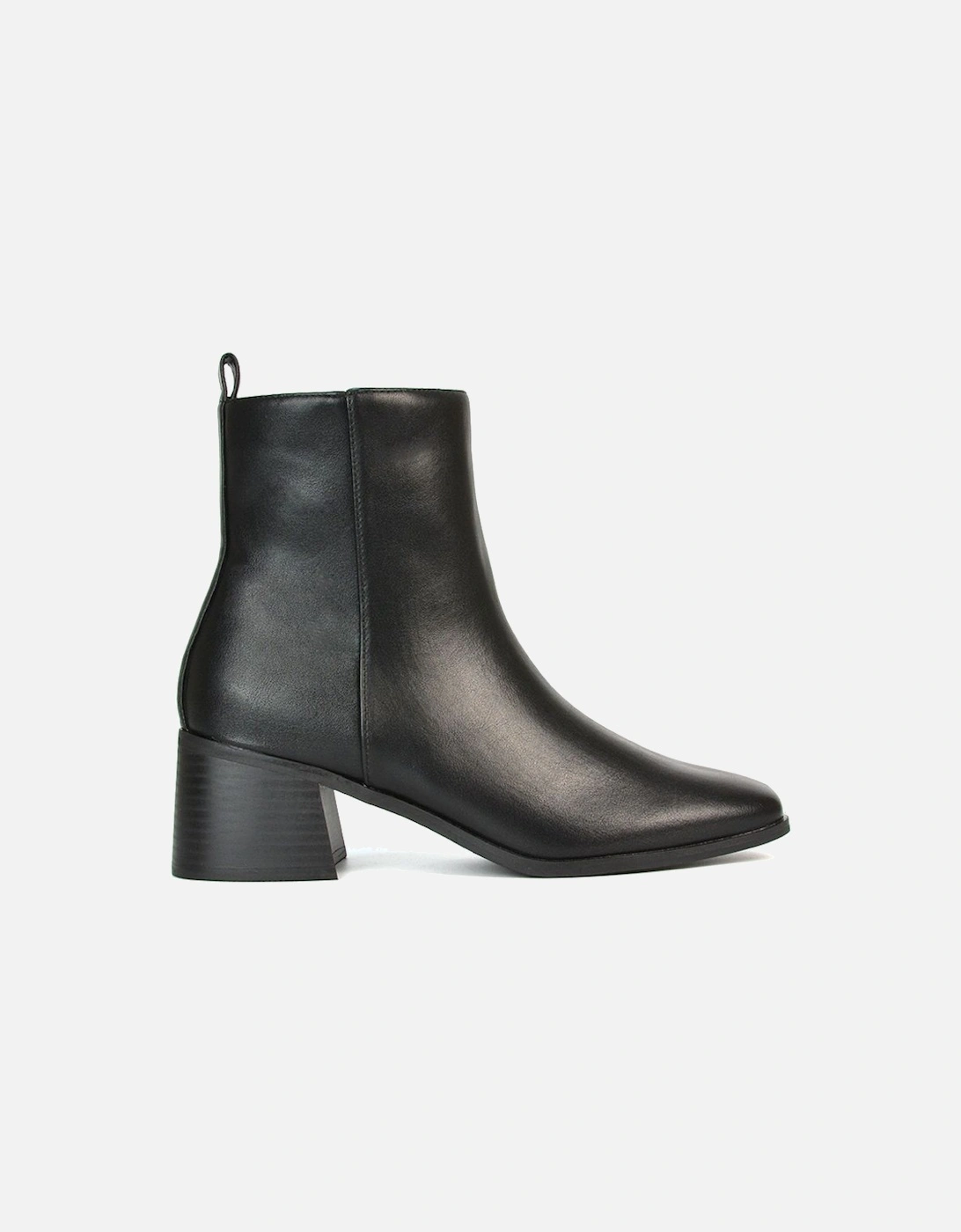 'Angela' Square Toe Low Heel Ankle Booties With Block Heel, 2 of 1