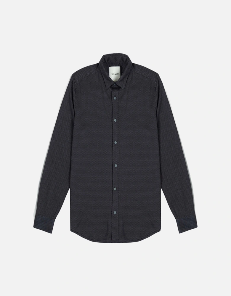 Two-Tone Jacquard Shirt