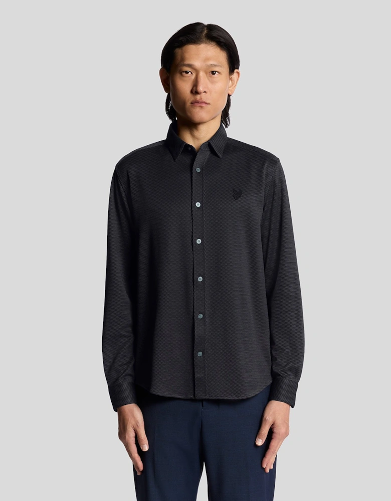 Two-Tone Jacquard Shirt