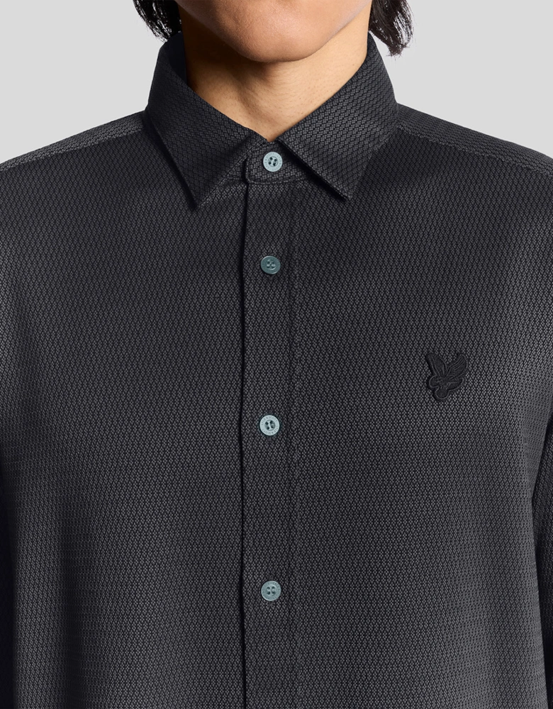 Two-Tone Jacquard Shirt