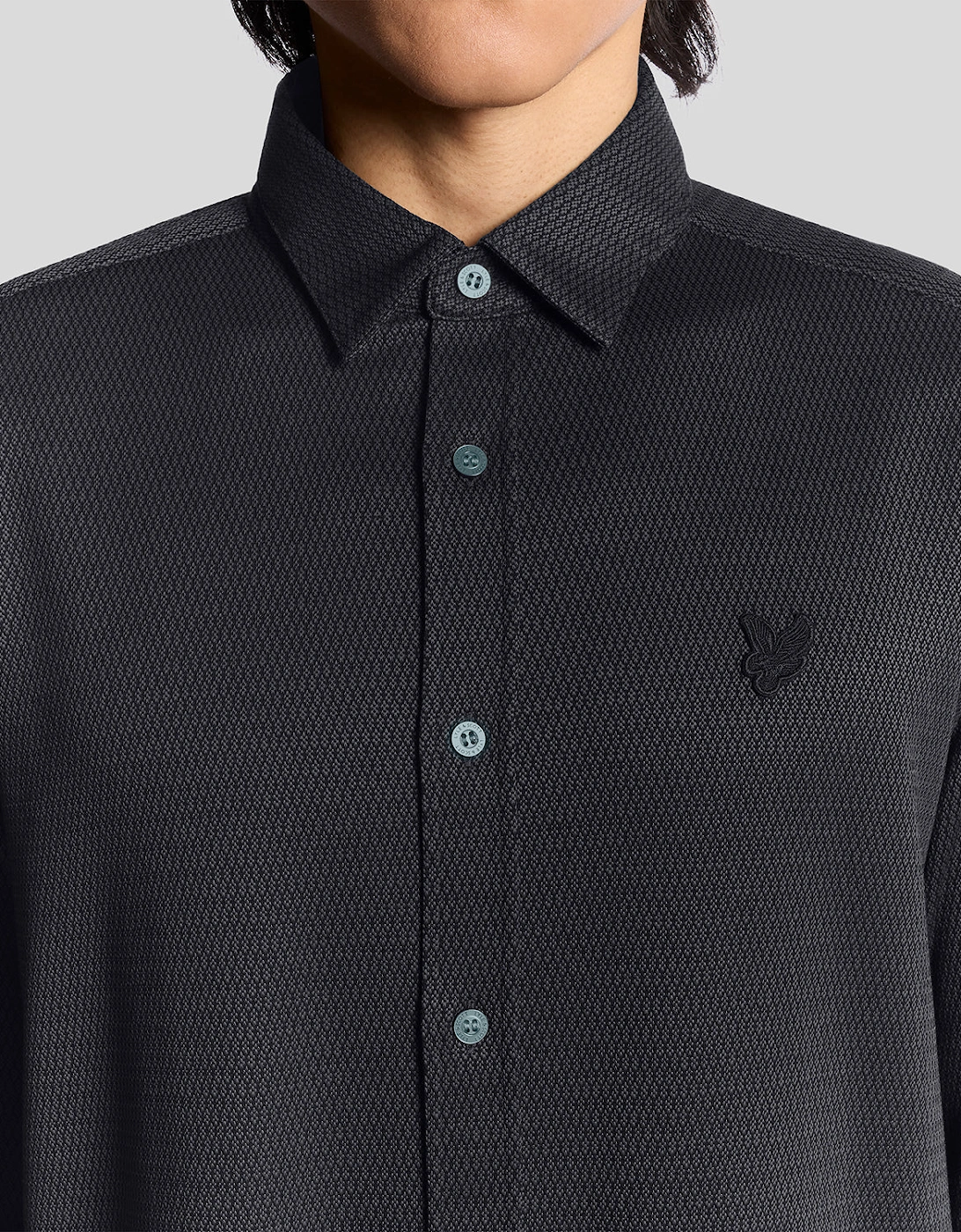 Two-Tone Jacquard Shirt