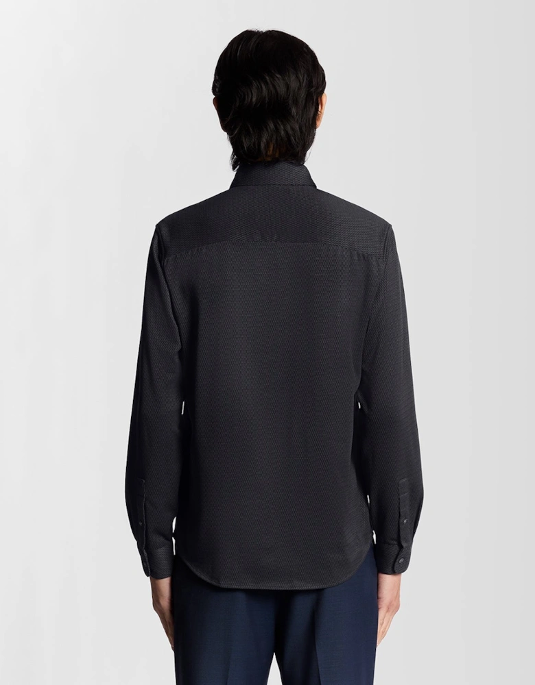 Two-Tone Jacquard Shirt