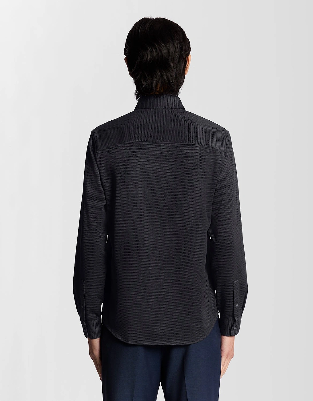 Two-Tone Jacquard Shirt