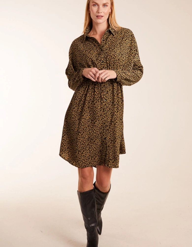 Leopard Shirt Dress