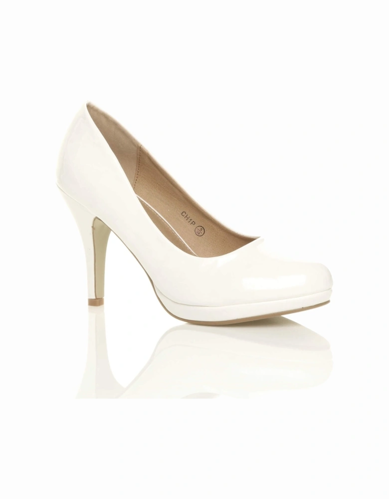 High  Heel  Patent Court Shoes