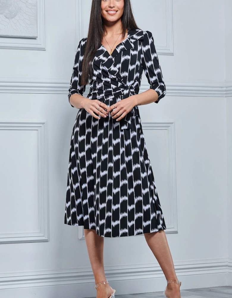 Sylvie Wrap Collar Dress