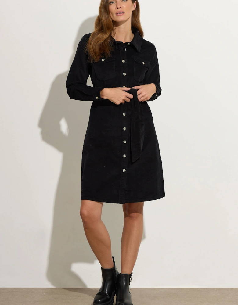 Cord Shirt Dress