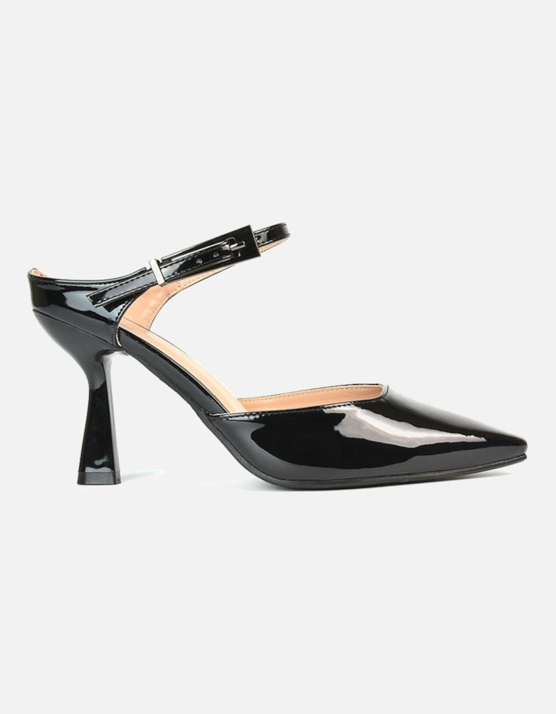 'Daisy-May' Stiletto High Heel Slip On Pointed Toe Court Shoes