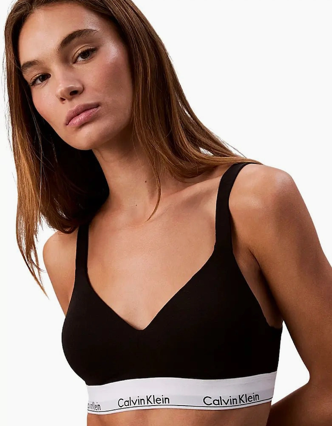 Calvin Klein Women's Black Icon Cotton Modal Lift Bralette,  1XL