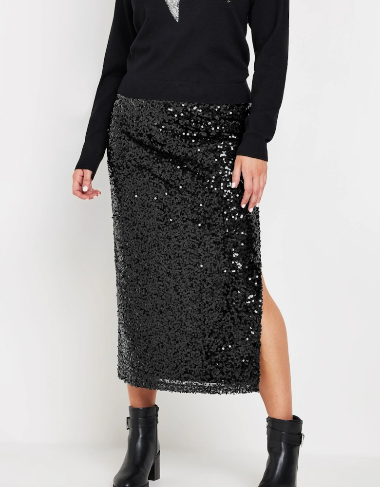 Sequin Midi Skirt