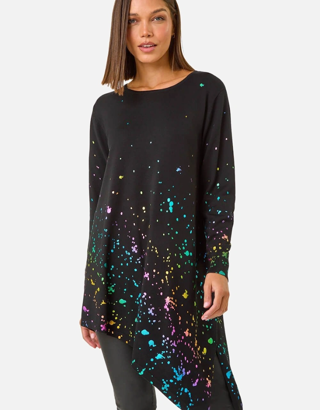 Border Splash Foil Print Tunic, 2 of 1