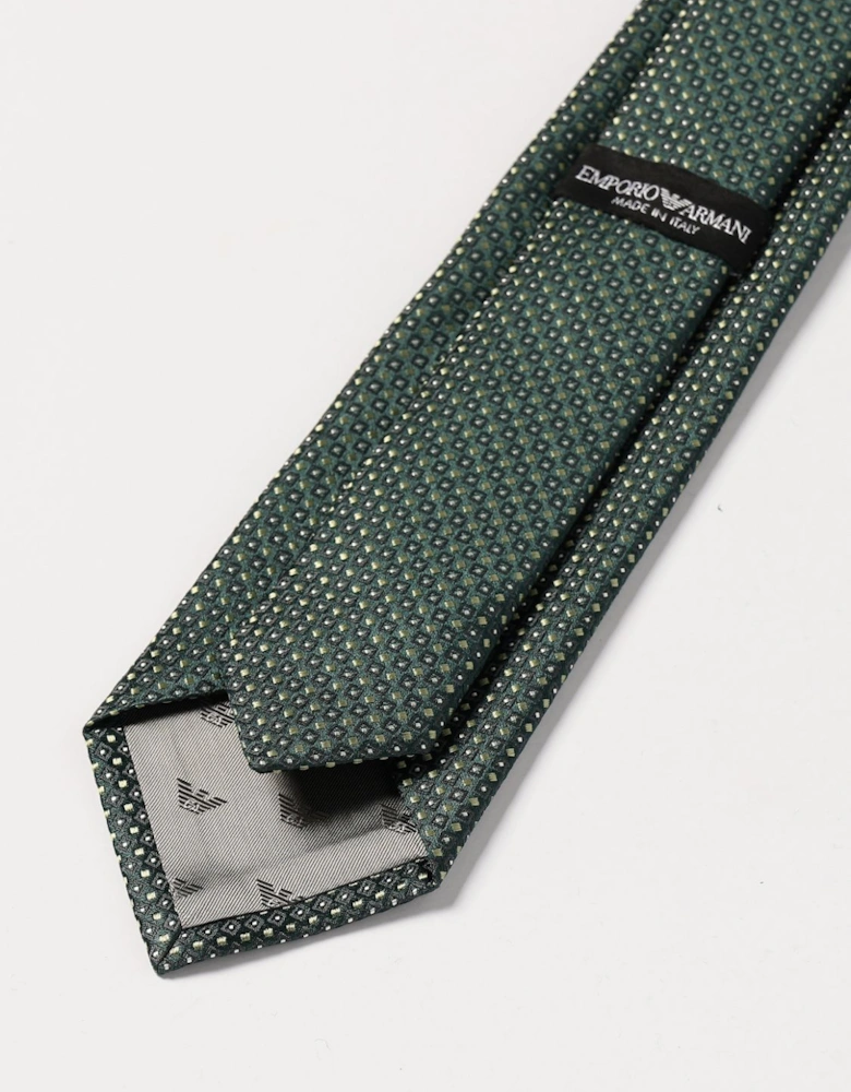 Geometric Pattern Silk Tie