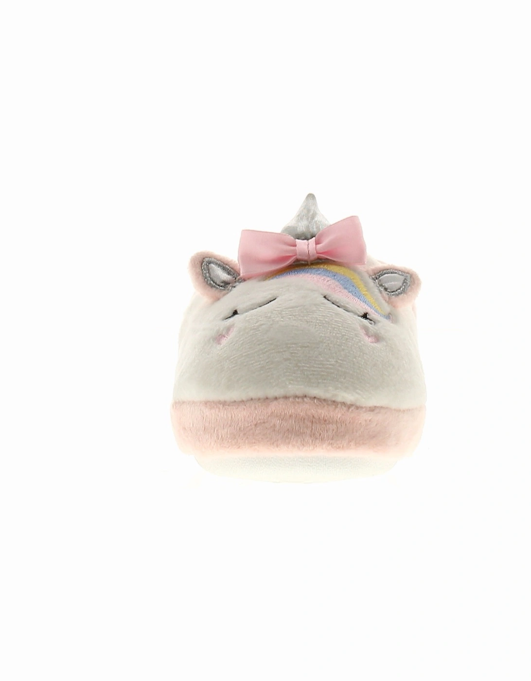 Girls Slippers Younger Unicorn pink UK Size