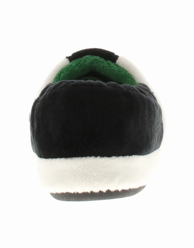 Boys Novelty Slippers Footy white UK Size