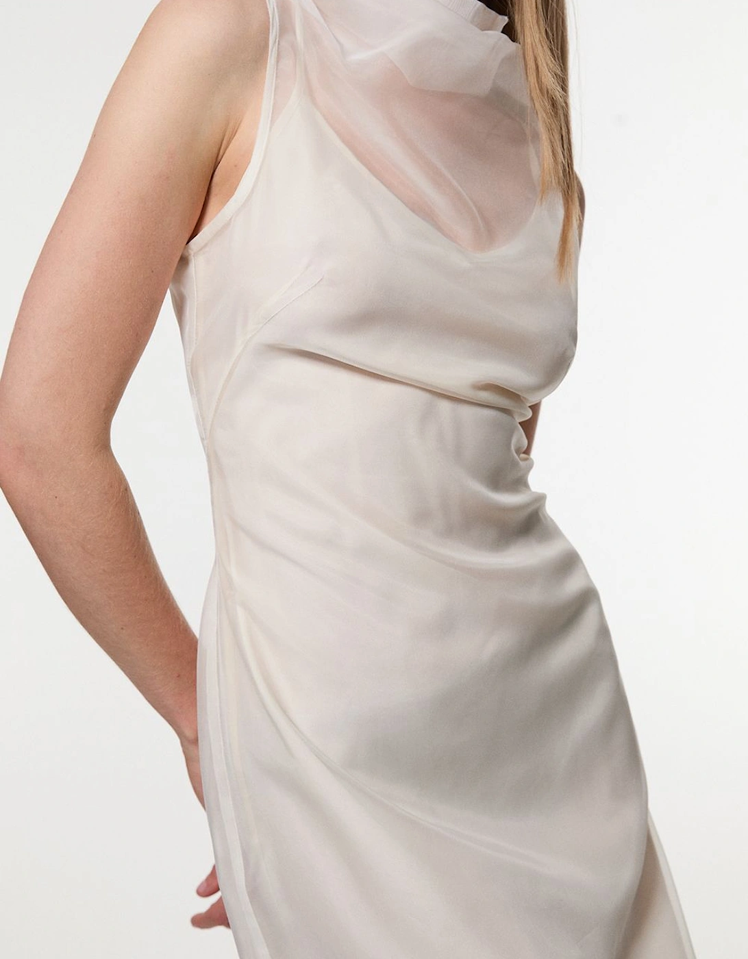 Digital Ophelia Organdie High Neck Maxi Dress, 2 of 1