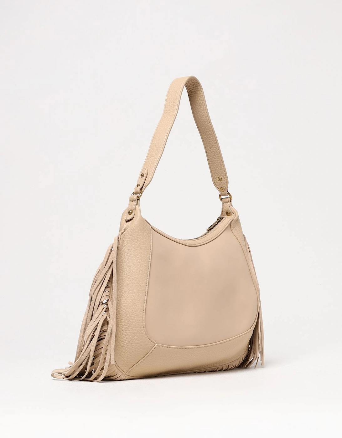 Fringe Leather Shoulder Bag