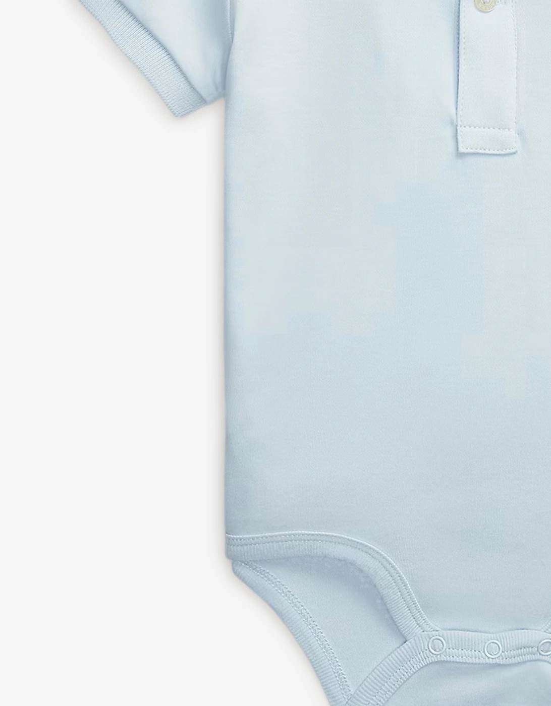 Baby Boys Polo Bodysuit in Blue