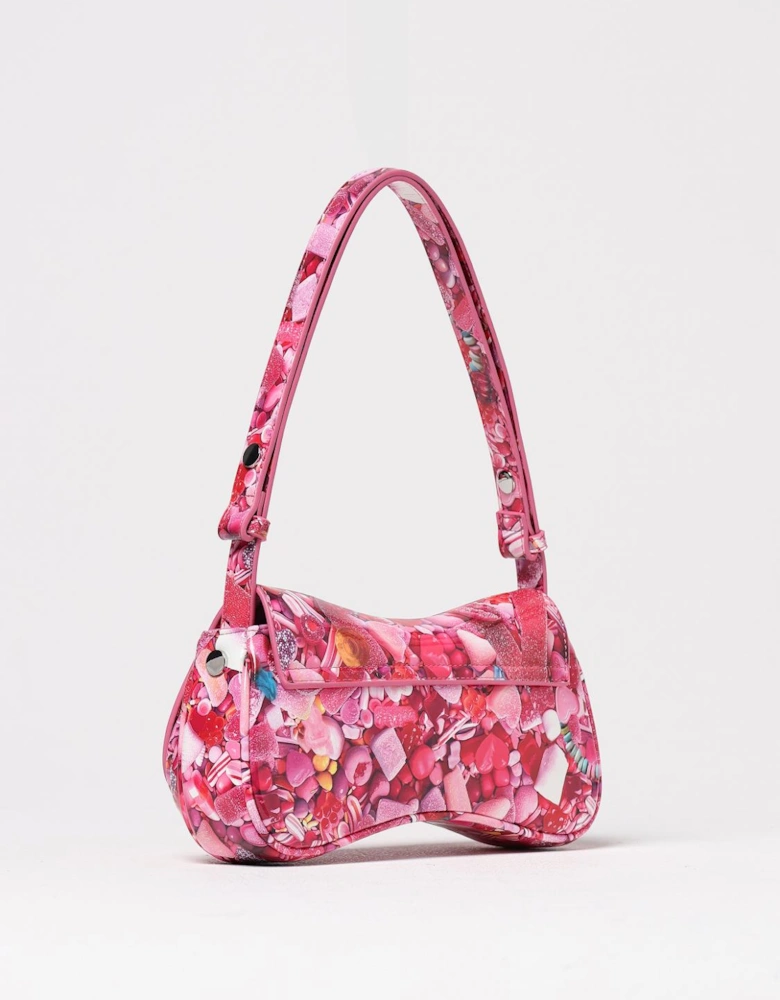 Candy Print Patent Leather Satchel