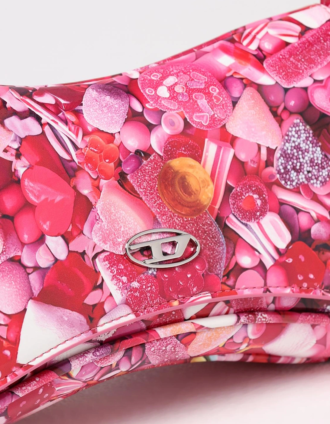 Candy Print Patent Leather Satchel