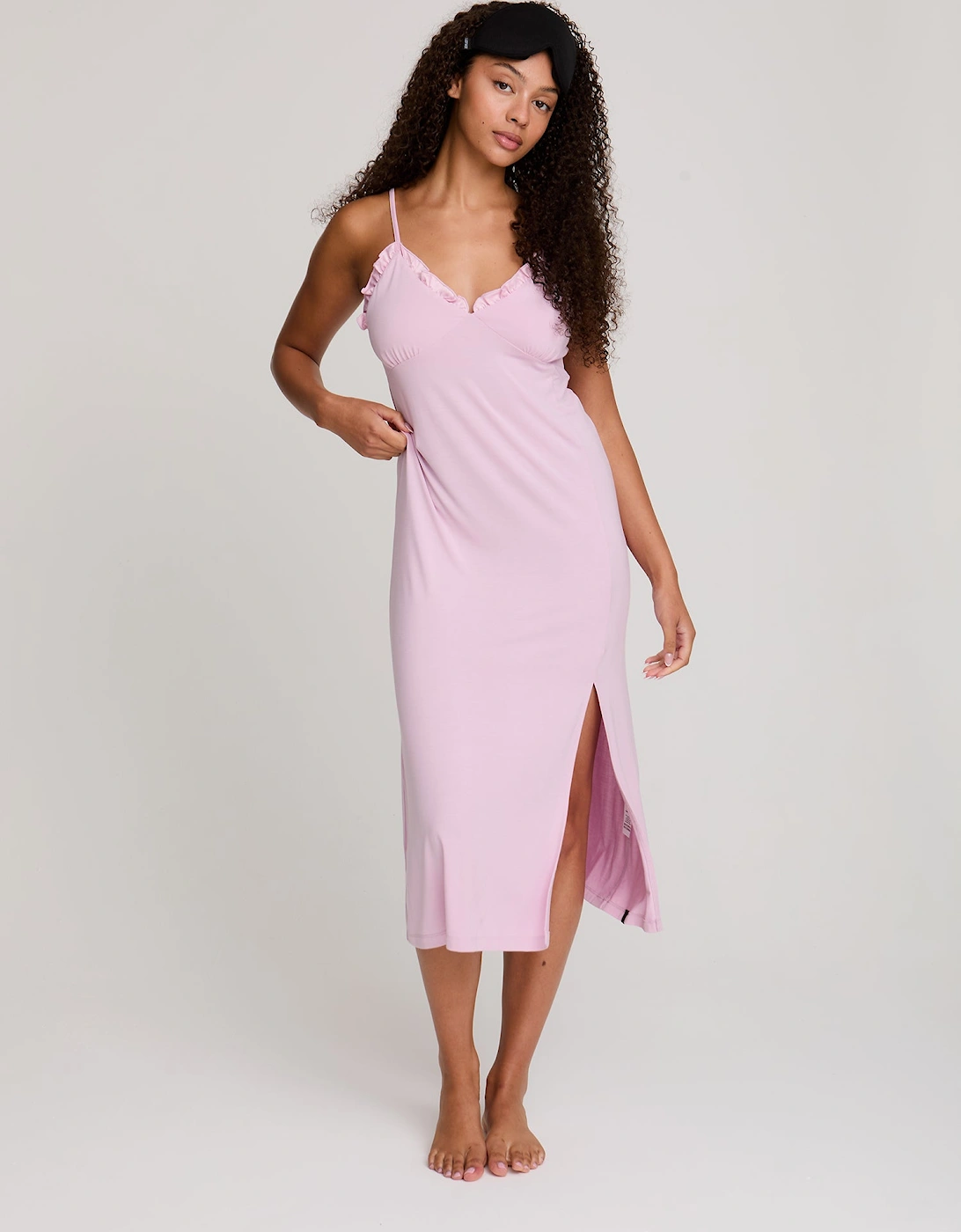 Bamboo Frill Chemise in Blush, 5 of 4