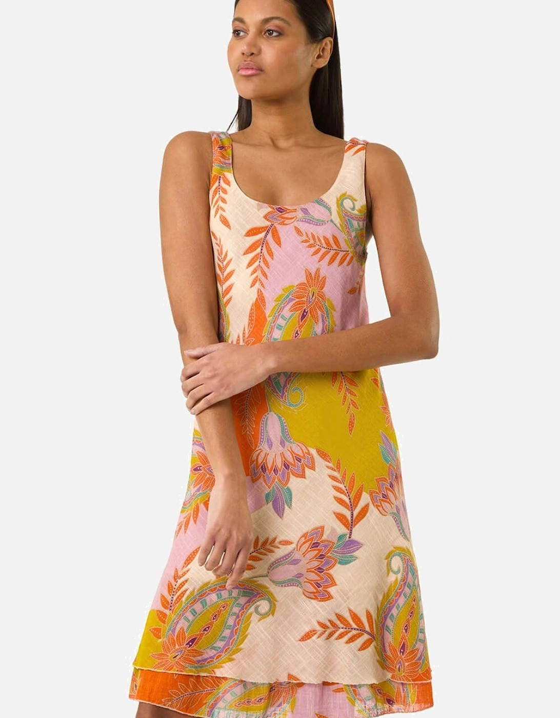 Paisley Double Layer Dress, 2 of 1