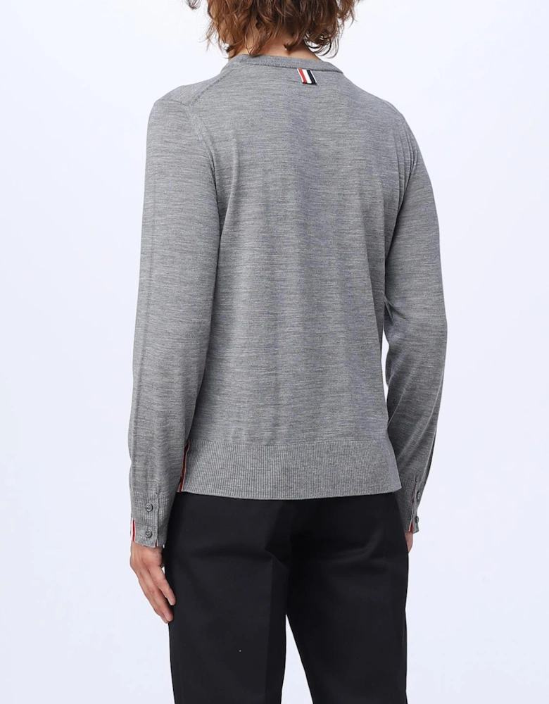 Crew Neck Sweater 4Bar Detail