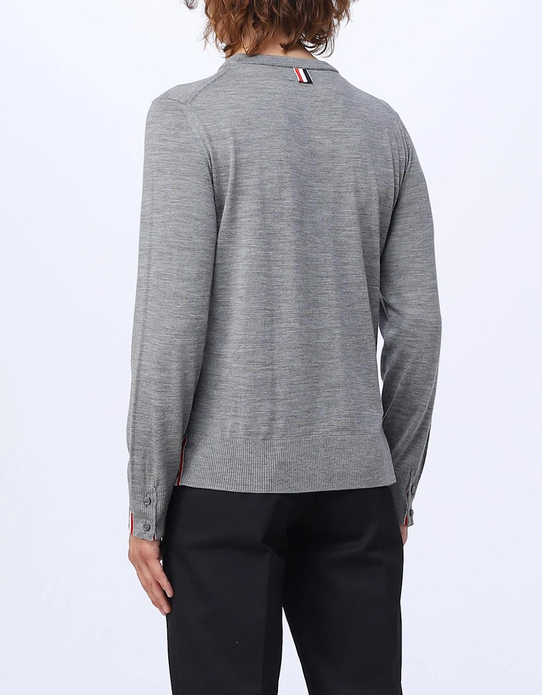 Crew Neck Sweater 4Bar Detail