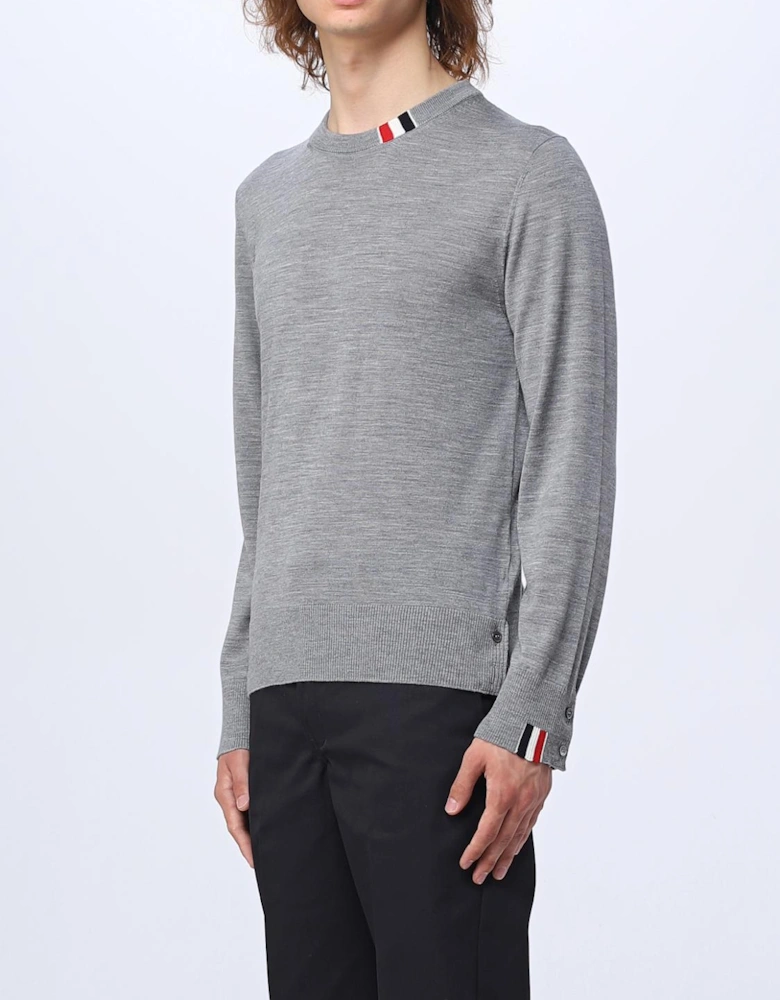 Crew Neck Sweater 4Bar Detail