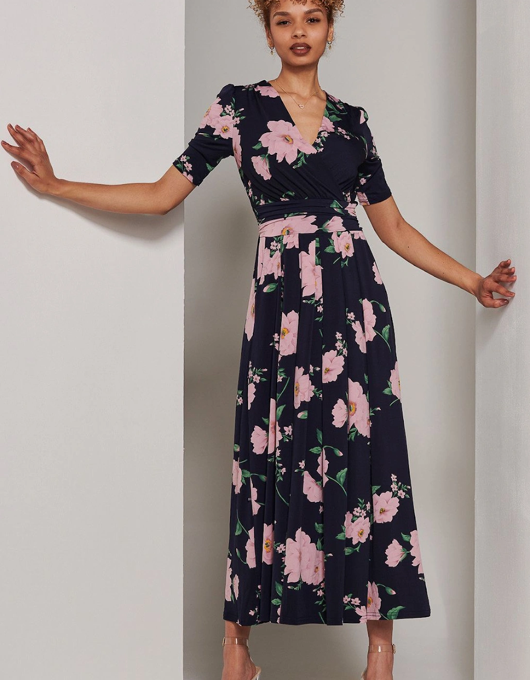 Kenzie Half Sleeve Jersey Maxi Dress, 2 of 1
