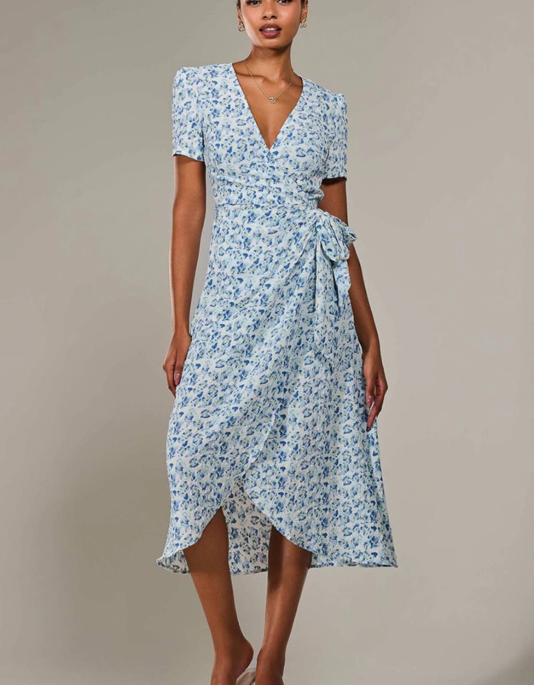 Faux Wrap Midaxi Dress