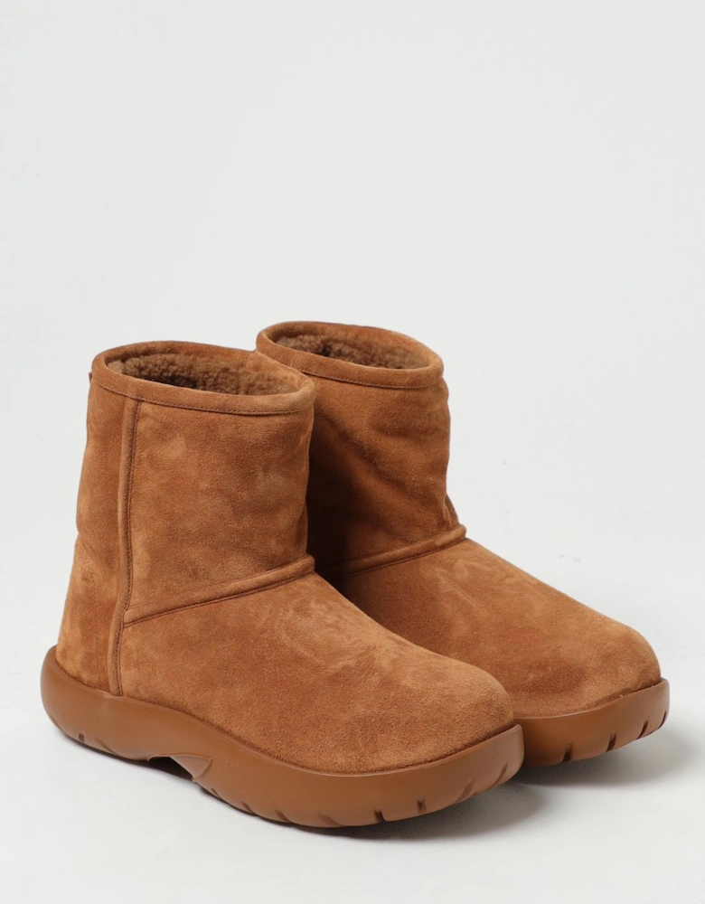 Padded Shearling Ankle Boots