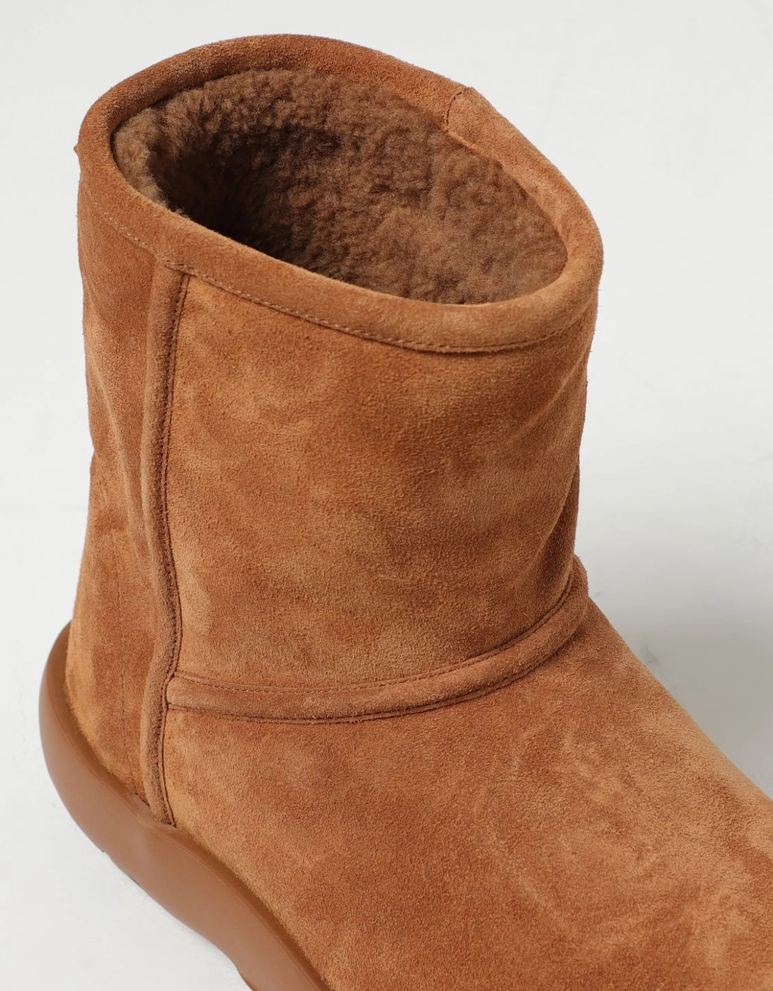 Padded Shearling Ankle Boots