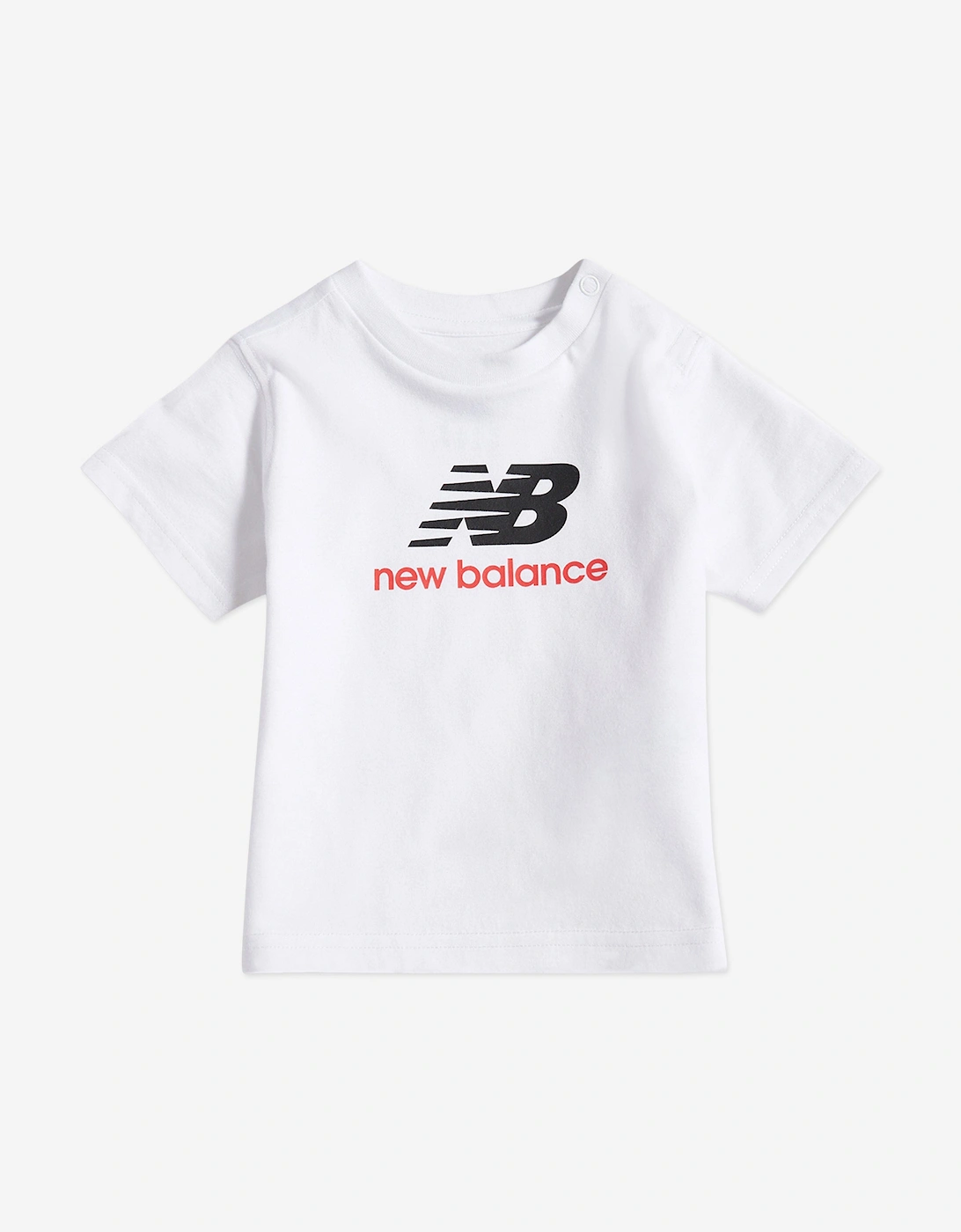 Boys Stacked Logo T-Shirt in White, 5 of 4