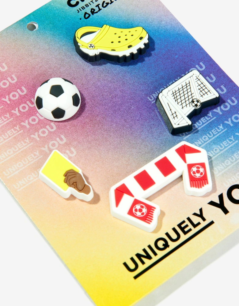 Boys Soccer Team Jibbitz™ 5 Pack in Multicolour