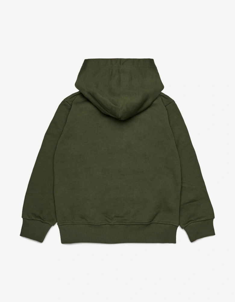 Kids Logo Hoodie in Green