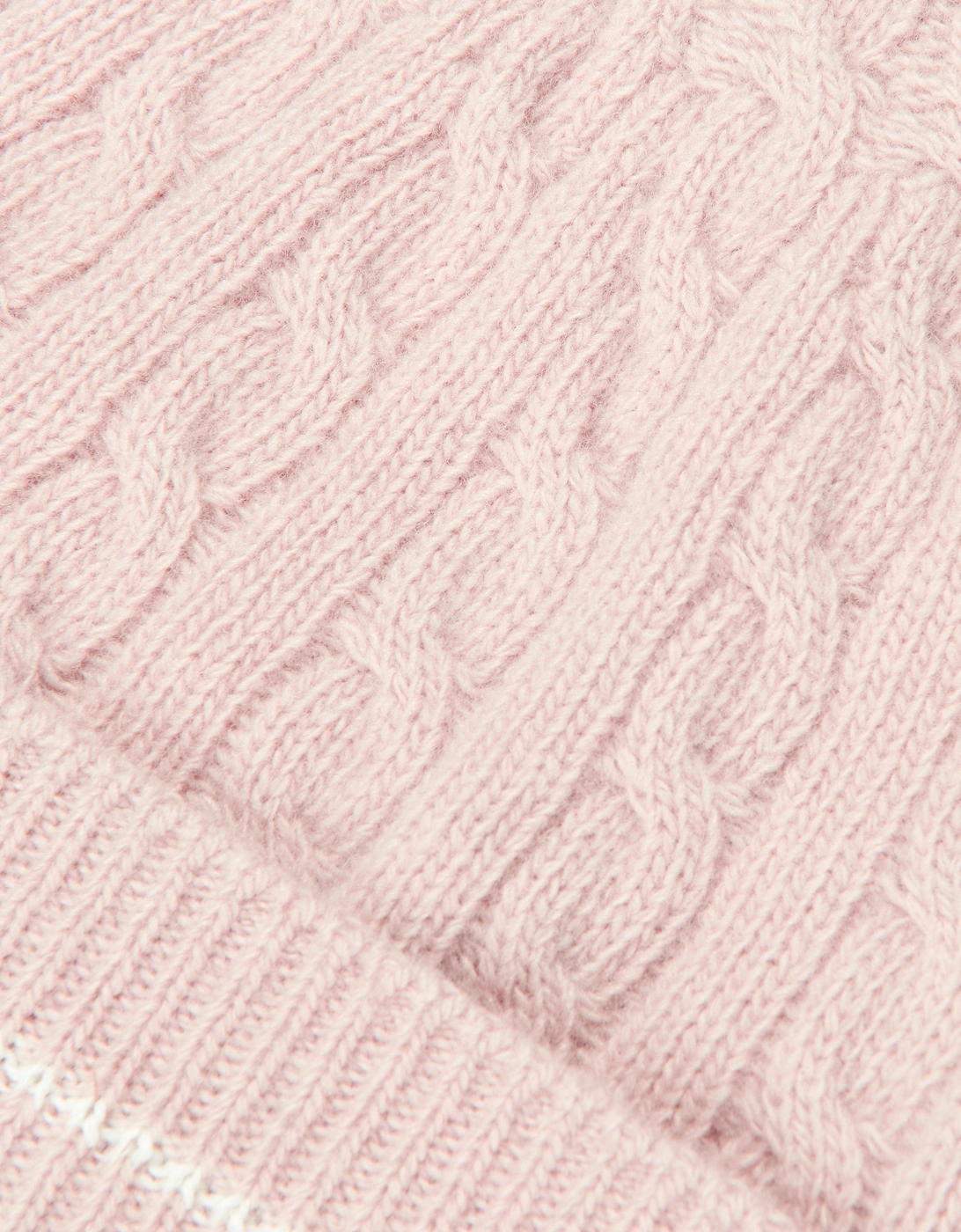 Girls Knitted Beanie Hat in Pink
