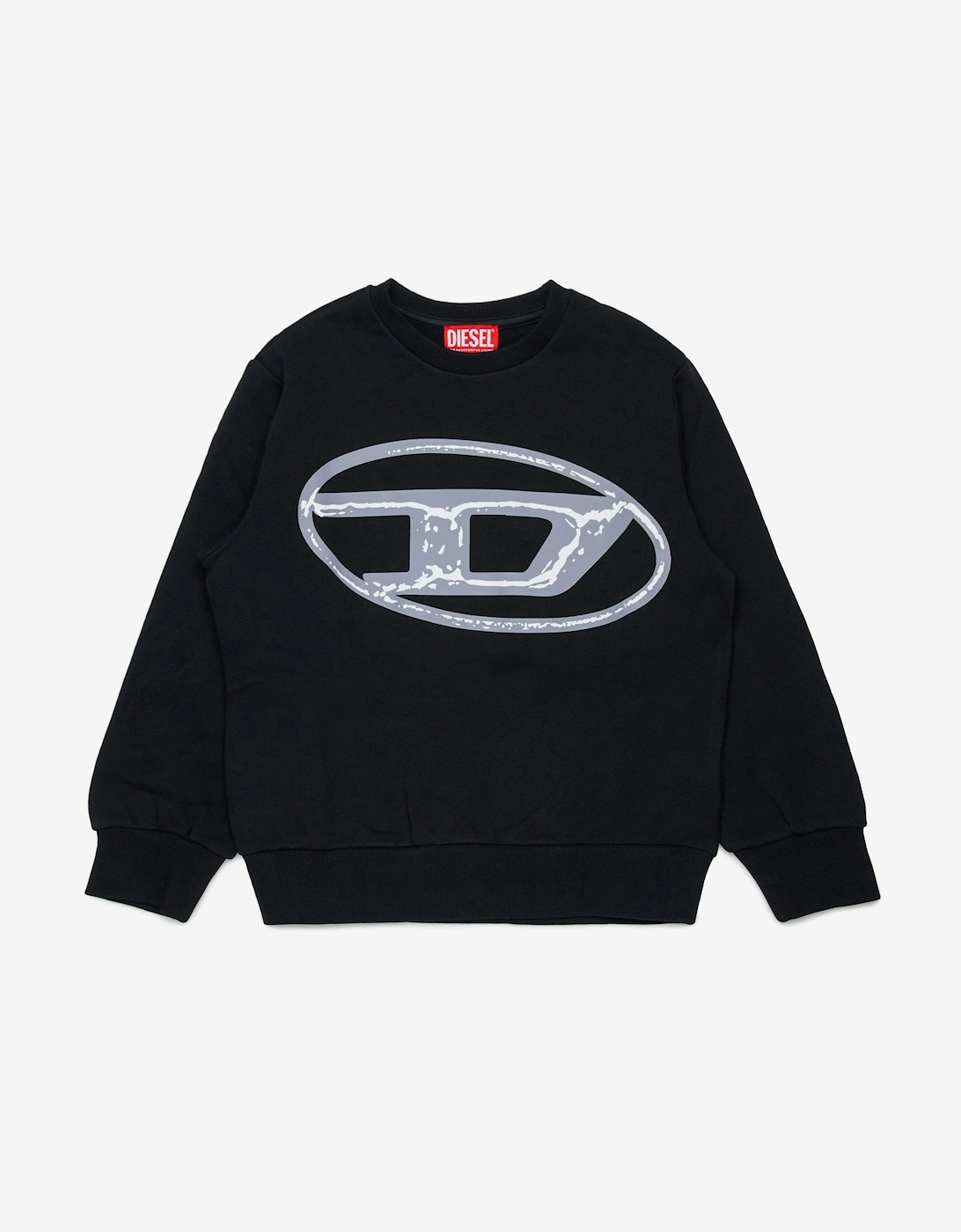 Boys Oval D Sweatshirt in Black, 5 of 4