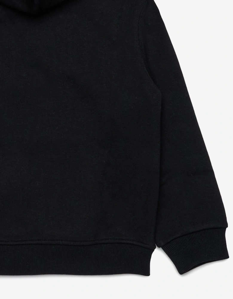 Boys Oval D Logo Hoodie in Black