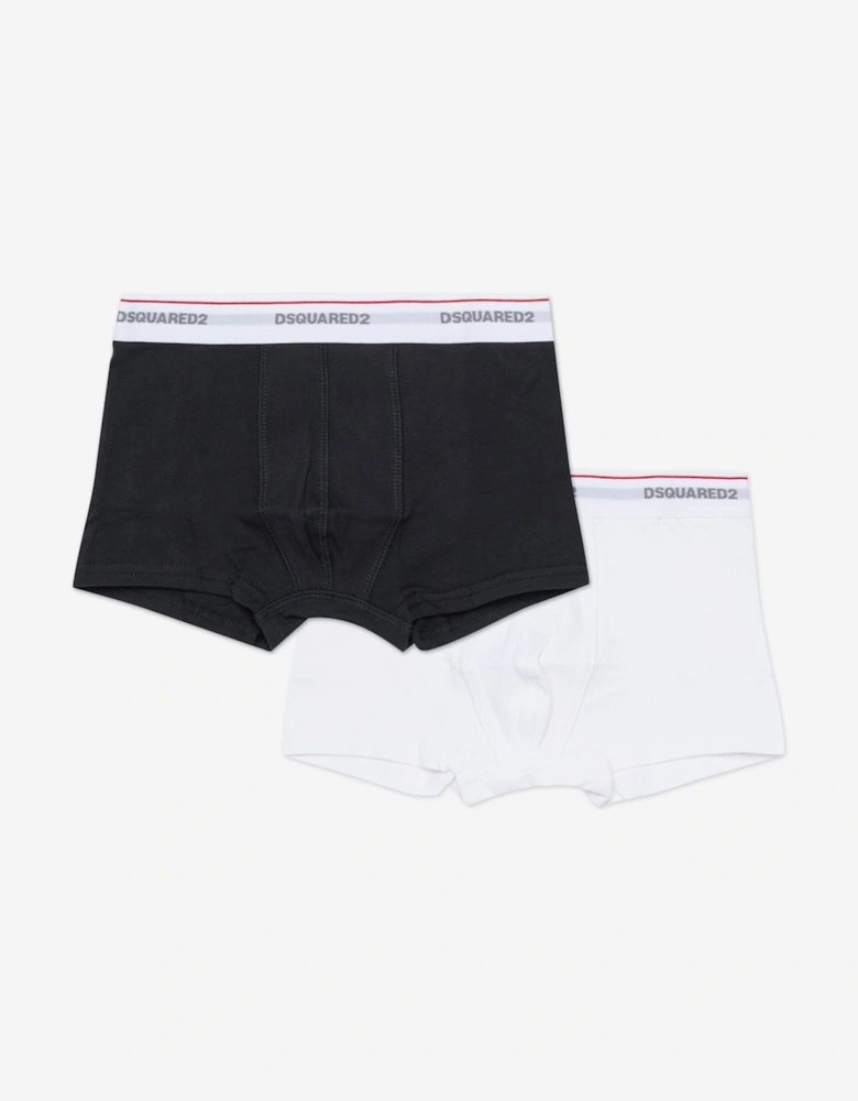 Boys 2 Pack Boxer Shorts Set in Multicolour