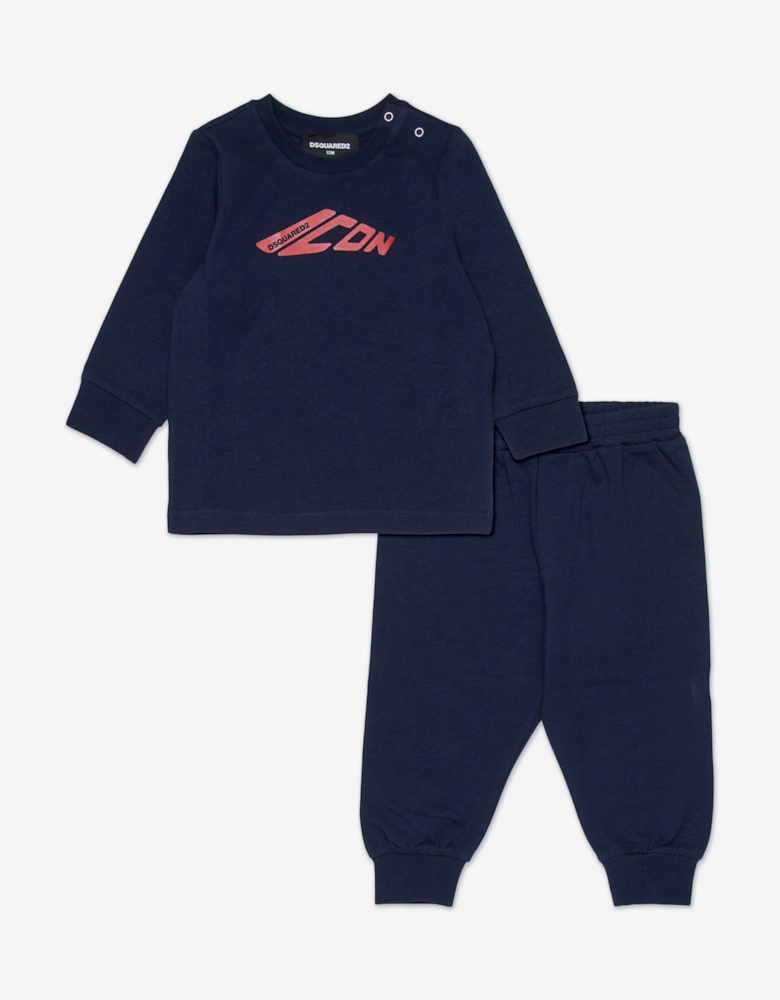 Baby Icon Logo Tracksuit in Navy