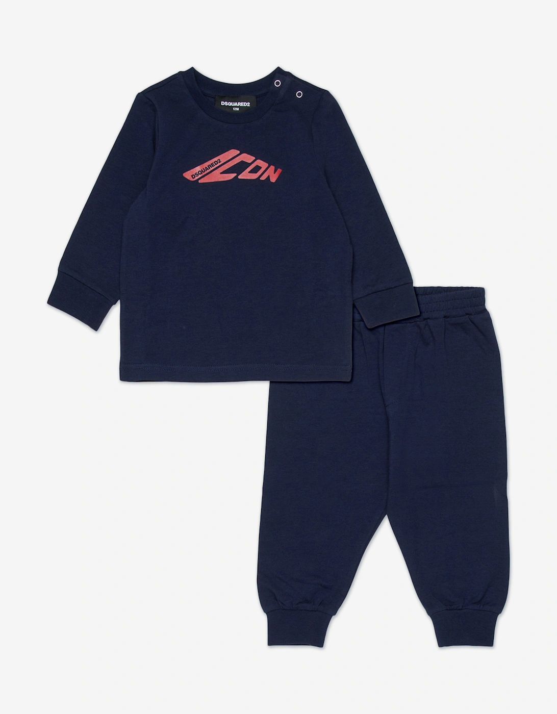 Baby Icon Logo Tracksuit in Navy, 5 of 4