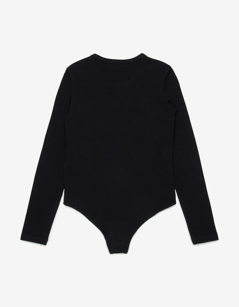 Girls Logo Bodysuit in Black