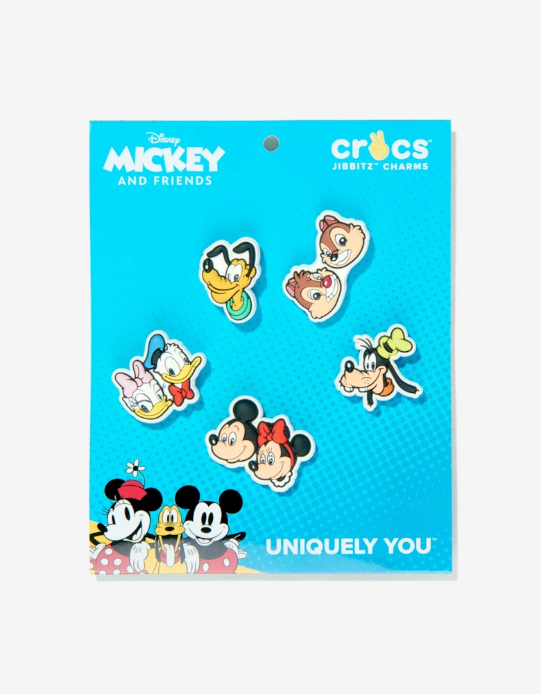 Kids Mickey and Friends Jibbitz™ 5 Pack in Multicolour