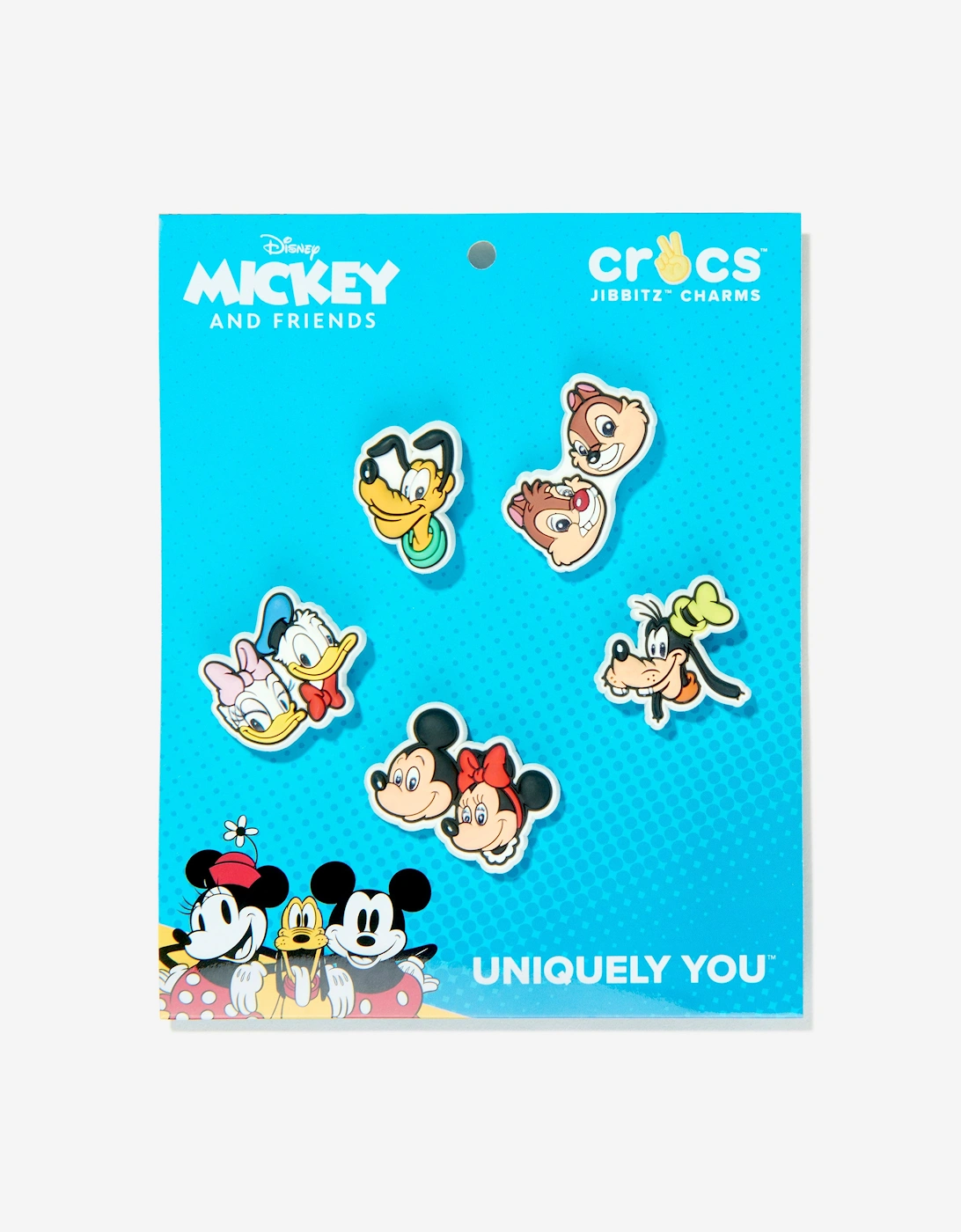 Kids Mickey and Friends Jibbitz™ 5 Pack in Multicolour, 5 of 4