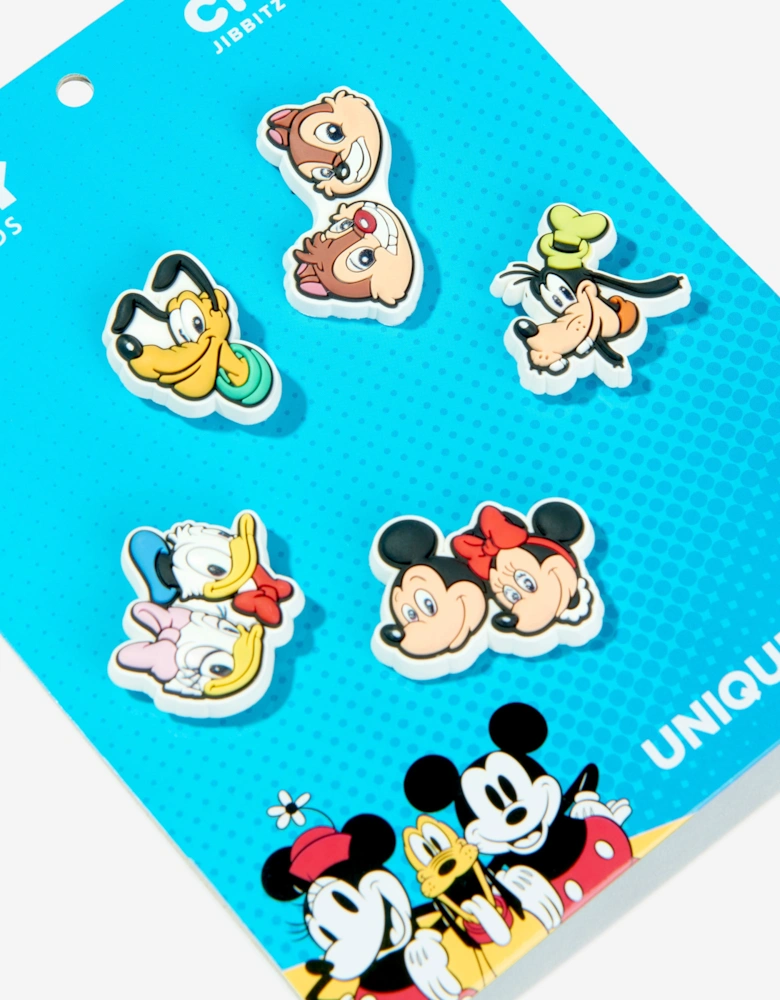 Kids Mickey and Friends Jibbitz™ 5 Pack in Multicolour